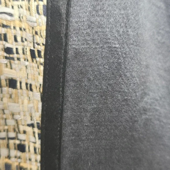 Theory Waldia Alluring Women's Tweed Dress Size 0 Sleeveless Satin Trim Sheath - Picture 8 of 11